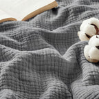 Bedsure 100% Cotton Muslin Throw Blanket Large 50x70 Inches by Unknown