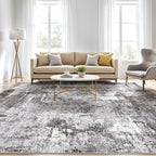LOONGRUG 9x12 Area Rug Washable Large Neutral Modern Living Room Rugs | - Image 5