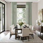 Desert Sage Linen Curtains for Living Room 105 Inches Long Light Filtering Semi - Image 8
