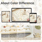 Soalmost Dog 6x9 Area Rugs for Living Room, Washable Animal Soft Rug Beige | - Image 8