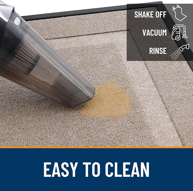 OLANLY Front Door Mat Outside 47x23, All-Season Heavy-Duty Rubber Doormat | - Image 5