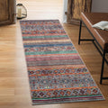 Keen Home Design 2x12 Rug - Machine Washable Runner Rug with Non-Slip Backing, Ideal for Hallway, Entryway, Kitchen, Laundry Room - Vintage, Easy Clean, Durable, Low Pile - (2'6" x 12')