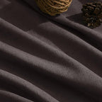 Extra Long Curtain Cocoa Coffee Morden Linen Blend Light Filtering Back Tab - Image 5