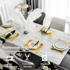 Home Brilliant Cloth Placemats Set of 4 Linen Placemat Washable Heat Resistant Dining Table Place Mats for Kitchen Table Holiday Dinner Fall Decoration, Yellow