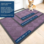 OLANLY Front Door Mat Outside Entrance 35x23, Waterproof Heavy-Duty Doormat | - Image 2