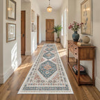 2.5x10 Kitchen Runner Rug Non Slip Vintage Washable Rugs, Carpet Runner - Image 5