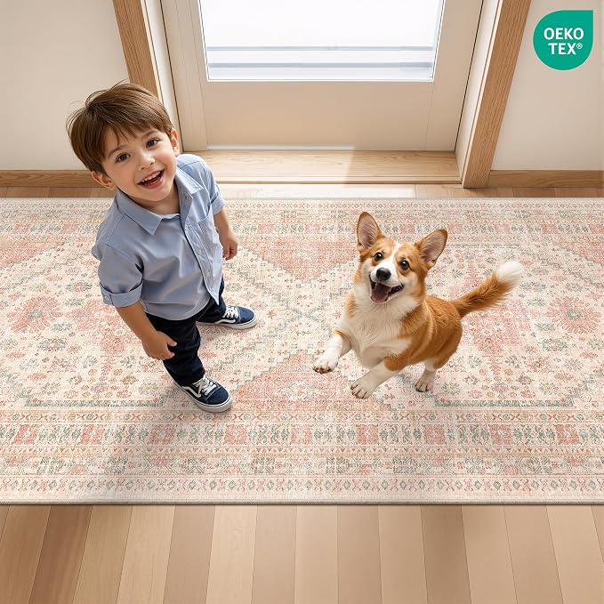 Runner Rug 2x8 Runners for Hallways Non Slip Washable Rugs, Low Pile Soft - Image 9