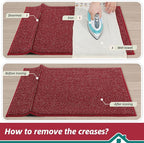 BEQHAUSE Dirt Trapper Door Mat 32" x 48", Non-Slip Washable Doormats, Low - Image 9