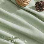 Mist Sage Linen Curtains 84 Inch Length 2 Panels Set - Image 5