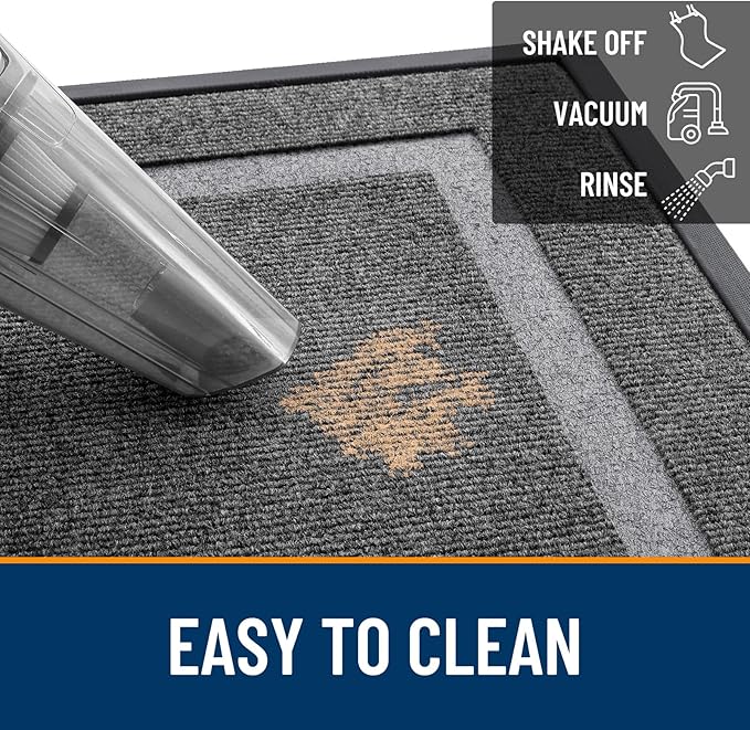 OLANLY Front Door Mat Outside 59x34, All-Season Heavy-Duty Rubber Doormat | - Image 6