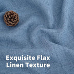 YoungsTex Denim Blue Linen Curtains 72 Inch Length - Image 4