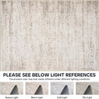 6x9 Area Rugs for Living Room Bedroom Dining Room Washable Beige Ivory | Soft - Image 7