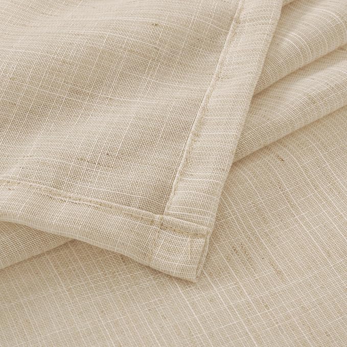BGment Natutal Linen Cafe Curtains 30 Inch Length, Farmhouse Kitchen Window - Image 9