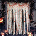 RunNico 85" x 60" 2pcs Halloween Door Curtain Decoration with Bloody Hand Prints - Bloody Doorway Curtain Halloween Creepy Cloth for Haunted House, Horror Theme Party