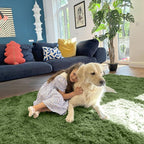 OLANLY 2x3 Machine Washable Small Bedside Rug, Soft Fluffy Shaggy Entryway - Image 5