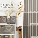 Grey Beige Curtains 90 Inches Long - Image 3