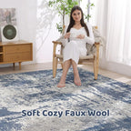 LOONGRUG 7x10 Area Rug Washable Large Neutral Modern Living Room Rugs | - Image 3