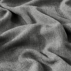 Vision Home Pinch Pleated Dark Grey Blackout Curtains 90 inch Linen Blended - Image 5