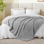 BEDELITE Grey Throw Blanket for Couch, Soft Cozy Gifts for Women, 50 * 60 | 3D - Image 5