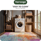 8x10 Area Rugs, Abstract Modern Ultra Soft Washable Rug, Non Slip Carpet - Image 6