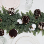 20PCS Velvet Ornaments for Christmas Tree, 2.36INCH Glitter Flocked Christmas Ornaments Decorations Balls Set Decor