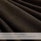 100% Blackout Linen 102 Inch Curtains 2 Panels - Image 3