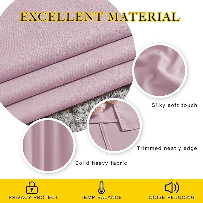 NICETOWN Blackout Curtains for Girls Room - Image 4