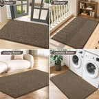 BEQHAUSE Dirt Trapper Door Mat 17" x 30", Non-Slip Doormats, Dirt Resist and - Image 8