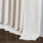 Natural Pinch Pleated Linen Curtains 63 Inch Length 2 Panels Set | - Image 8