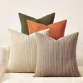 Topfinel Rust OliveGreen Throw Pillow Covers 18x18 Inch Set of 4 Boho Farmhouse by Topfinel