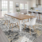 LOONGRUG 6x8 Area Rug Washable Neutral Modern Living Room Rugs Black Gold | - Image 4
