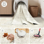 2'6 x 8' Runner Rug Non Slip, Washable Kitchen Rugs, Nursery Room, Soft Runner - Image 8