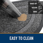 OLANLY Half Circle Front Door Mat Outside 71x23 All-Season Rubber Doormat | - Image 5