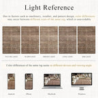 Schweek 3x12 Washable Kitchen Runner Rug Non Slip Hallway Rug Vintage Brown | - Image 6