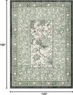GarveeHome Provence Sage Green Area Rugs 10x13 Living Room, Botanical Grove - Image 2
