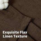 YoungsTex Brown Linen Curtains 72 Inch Length - Image 5