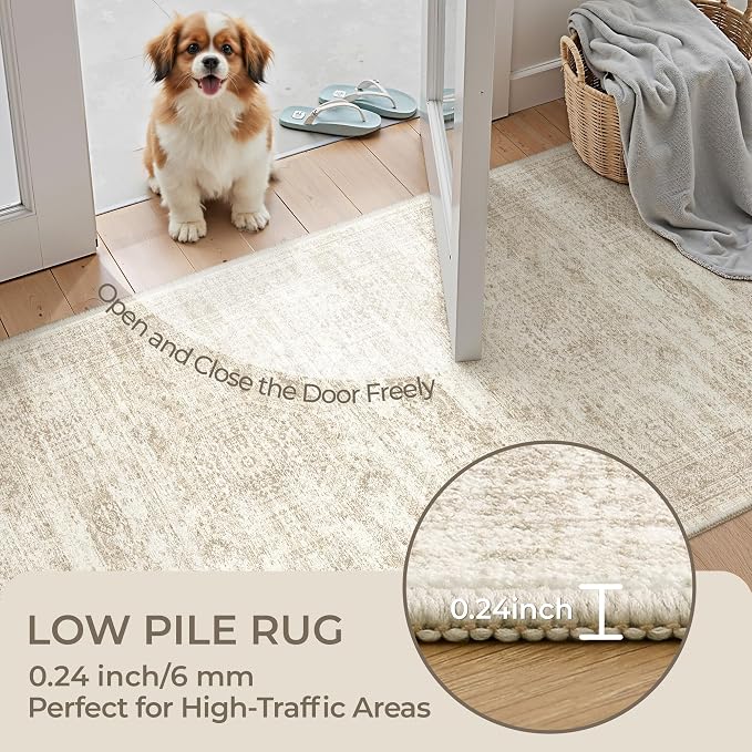 2x3 Rug Non Slip, Small Washable Entryway Rug, Runner - Image 6