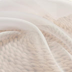 2 Panels Ivory Sheer Curtains 54 Inches Length Window Treatment - Image 6