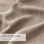 MIULEE Copper Brown Pinch Pleated 100% Blackout Curtains 40x102 Inches | Room - Image 6