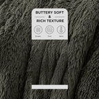 Bedsure GentleSoft Fluffy Olive Green Throw Blanket, Moss Green Decor Cozy Gifts for Women, Men, Soft Fleece Fuzzy Sherpa Plush Warm Thick Faux Fur Throw Blanket for Couch, House, 50x60