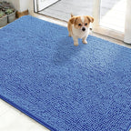 OLANLY Dog Door Mat for Muddy Paws 48x30, Super Absorbent Chenille Mud Mat | by OLANLY