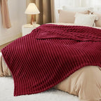 Bedsure Soft Cal Size Blanket for Bed Deep Red 102"x96" | Birthday Gifts for - Image 5