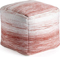 Anji Mountain 20"x20"x20" Handmade & Handcrafted Ottoman Pouf Comfortable Pouf Ottoman Foot Rest & Home Décor Accent for Living Room, Bedroom, Nursery, Kids Room, Patio