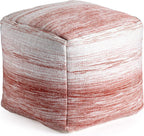 Anji Mountain 20"x20"x20" Handmade & Handcrafted Ottoman Pouf Comfortable Pouf Ottoman Foot Rest & Home Décor Accent for Living Room, Bedroom, Nursery, Kids Room, Patio