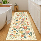 DUKINO 2x6 Hallway Runner Rug, Washable Kitchen Rugs Non Slip, Floral Indoor Rug - Image 8