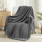 Exclusivo Mezcla Large Waffle Fleece Throw Blanket by ExclusivoMezcla