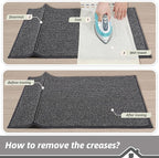BEQHAUSE Dirt Trapper Door Mat 24"x36", Non-Slip Washable Doormat, Charcoal | - Image 9