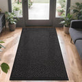 COSY HOMEER-Door-Mat 36"x60" Non Slip Absorbent Entryway Rugs Dirt Trapper Doormats Washable Entrance Mats Low Pile Welcome Floor Mat for Front Back Door and Entry Mats,Black