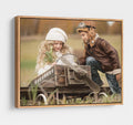 Personalized Custom Canvas Prints: Photo On Canvas (Light Brown, 8x8) Transform Your Photos into Stunning Framed Wall Art Digitally Printed Photo To Canvas Ideal for Home Decor, Gifts Keepsakes.
