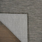 Nourison Positano Indoor-Outdoor Charcoal 6' x 9' Area Rug, Easy Cleaning, Non Shedding, Bed Room, Living Room, Dining Room, Backyard, Deck, Patio (6x9)